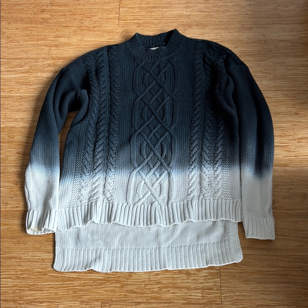 Calvin Klein Jeans Black and White Crewneck Sweater
